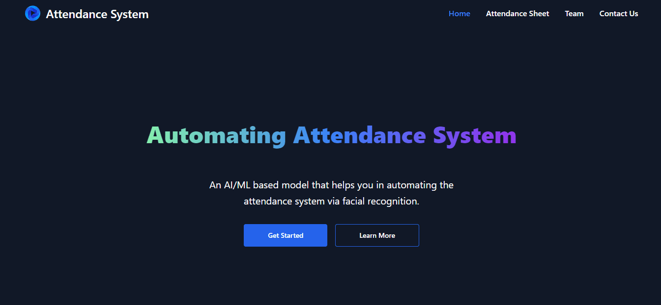 AI Automated Attendance System